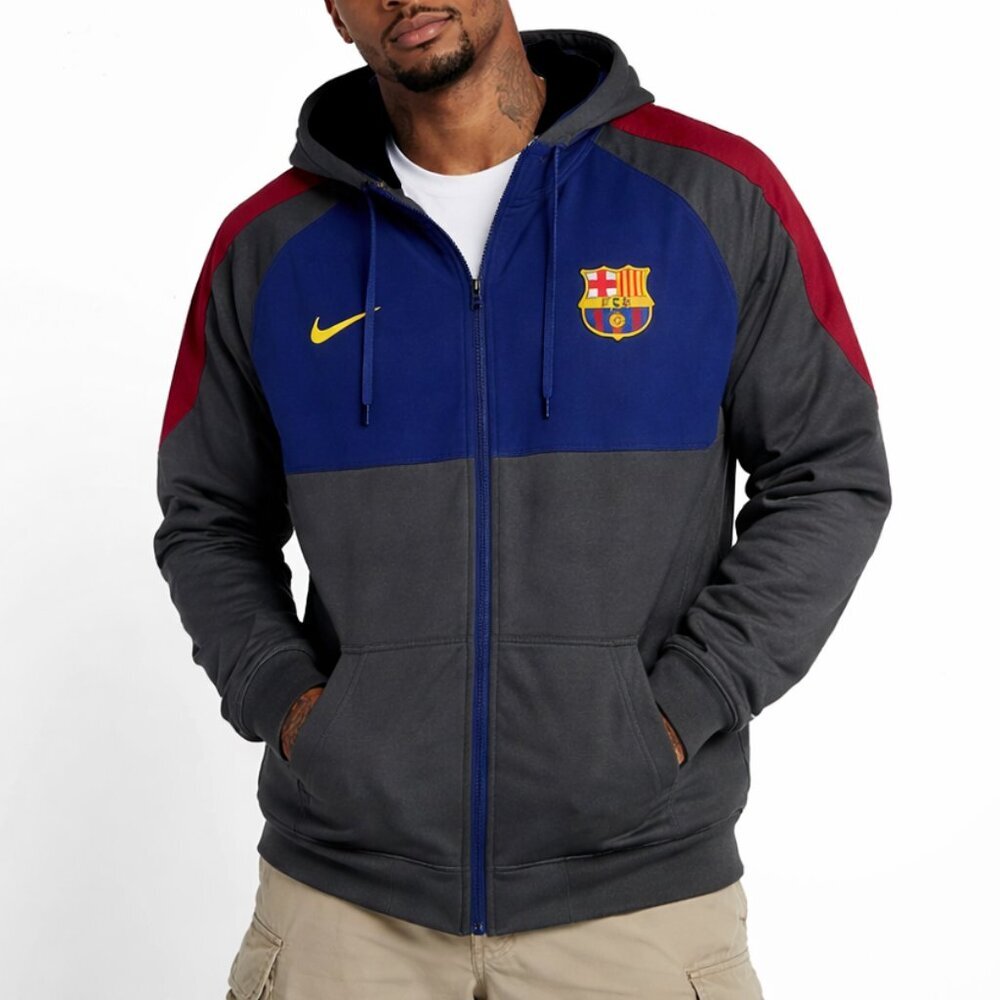 Nike FC Barcelona Hoodie Men's XL - Grey/Blue/Red🇪🇸❤️